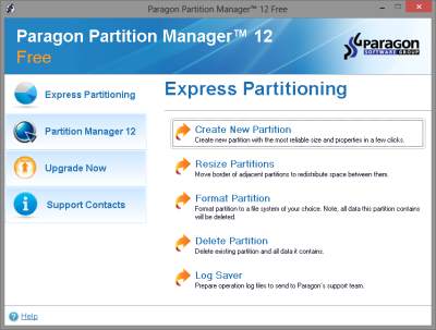 Paragon partition manager full